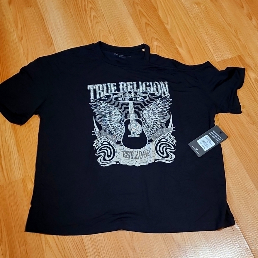 True Religion distressed tee